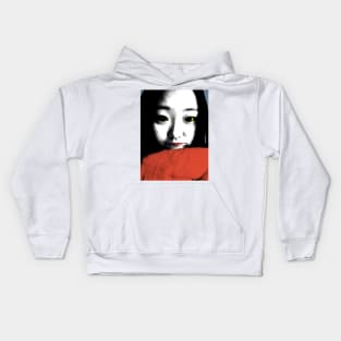 BEAUTIFUL FUNNY ASIAN GIRL POP ART COLOR Kids Hoodie